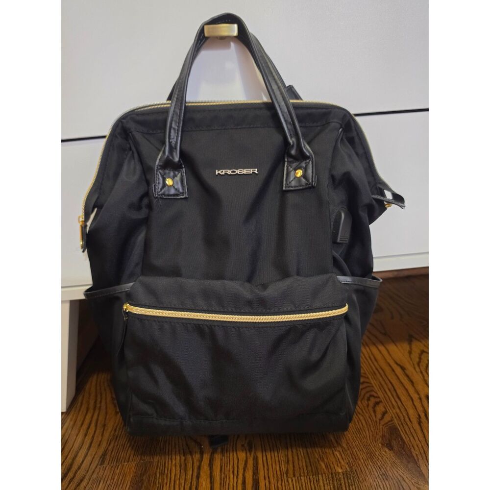 EUC Black Travel Laptop Backpack 15.6 inches